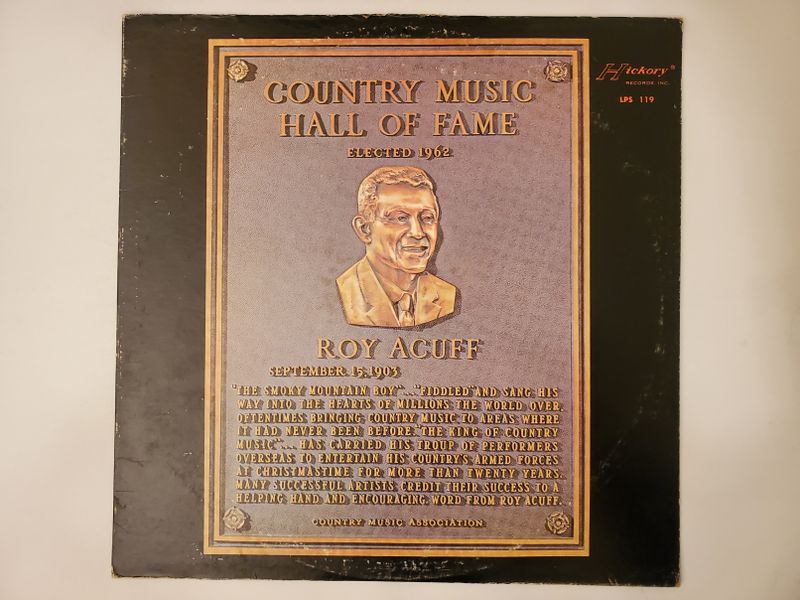 Roy Acuff Country Music Hall of Fame vinyl record